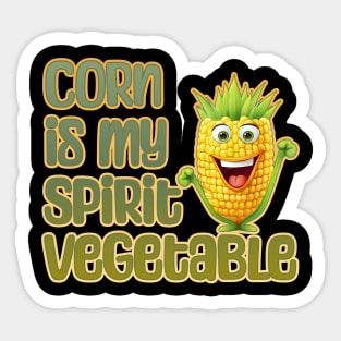 Corn is My Spirit Vegetable Sticker